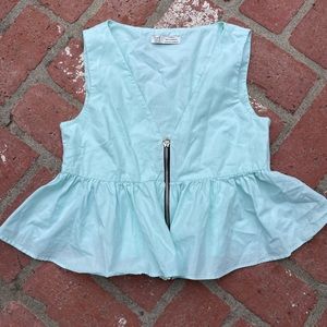 Zara trf Collection Peplum Vest